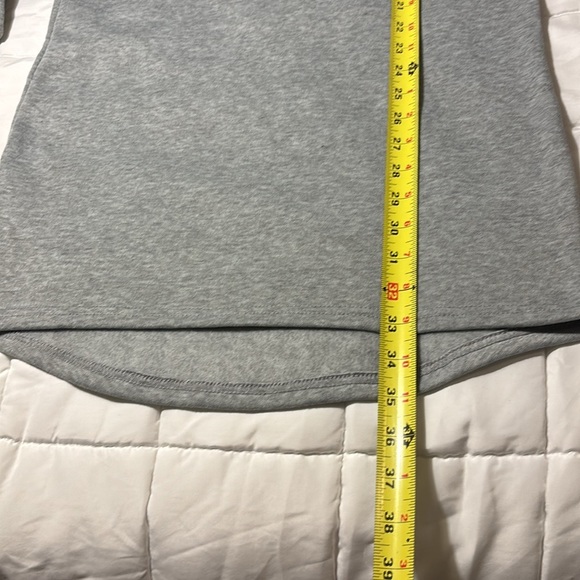 Gray Hooded Sweatshirt Dress Tunic small - Picture 5 of 5